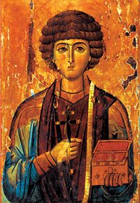 Святой великомученик Пантелеимон (Синай, начало 13 века)