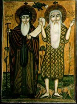 Преподобные Антоний Великий и Павел Фивейский