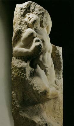 Пробуждающийся раб. Микеланджело. Галерея Академии, Флоренция