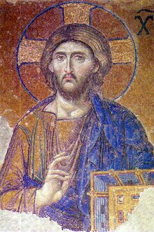 Христос-Пантократор, София Константинопольская, мозаика