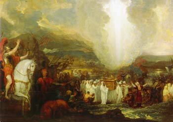 Иисус Навин переходит реку Иордан с Ковчегом Завета. Художник Бенджамин Вест